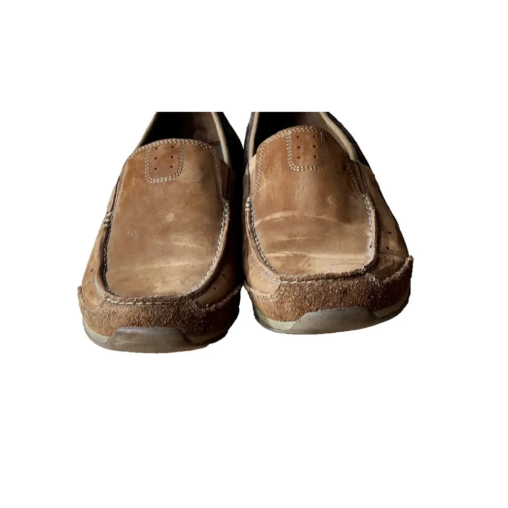 Clarks Mens Ramada Spanish Tobacco Brown Casual Slip On Shoes Size 11.5‎